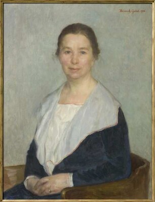 Porträt der Ehefrau Anna Giebel, geb. Elsas (1883-1972)