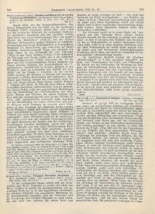 586-587 [Rezension] Bolza, Oskar, Glaubenslose Religion