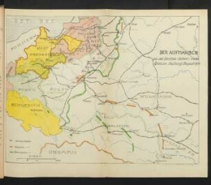 Der Aufmarsch an der Deutsch-österr.-russ. Grenze Anfang August 1914