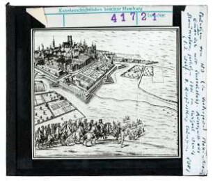 München: Stadtansicht von NO, Kupferstich von Michael Wening 1701
