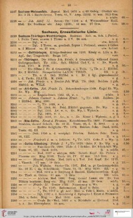 Sachsen, Ernestinische Linie (Nr. 2229 - 2826)