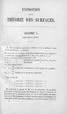 Chapitre I. Préliminaires.
