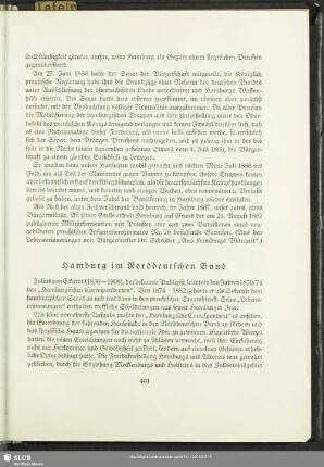 Hamburg im Norddeutschen Bund