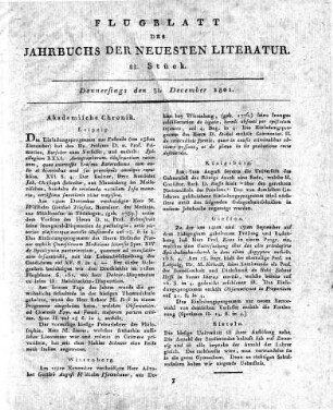 1801-12-31 : 22. Stück
