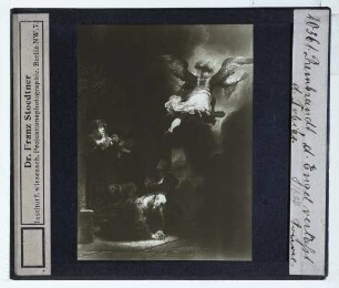 Rembrandt, Der Engel Raphael verläßt die Familie des Tobias (Louvre INV 1736)