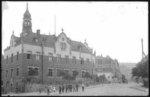 Olbernhau. Postamt und Bahnhofstraße