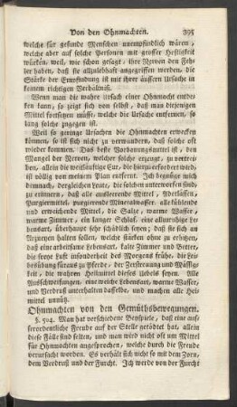 Ohnmachten von den Gemüthsbewegungen