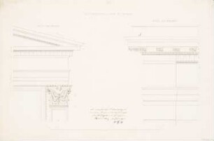 Kreisgericht, Minden: Details Portale (Nachzeichnung von Inv.Nr. ZFB 05,017, Busse, Kreisgericht Minden, 1855)