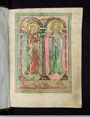 Acht ganzseitige Miniaturen zum Leben Christi