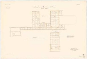Ministerium des Innern, Berlin Erweiterungsbau: Grundriss Zwischengeschoss, 2. Obergeschoss 1:100