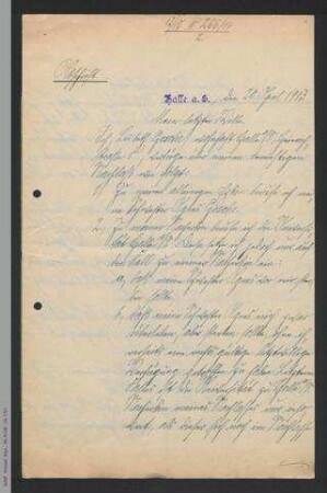 Abschrift Testament von Lisbeth Gosche