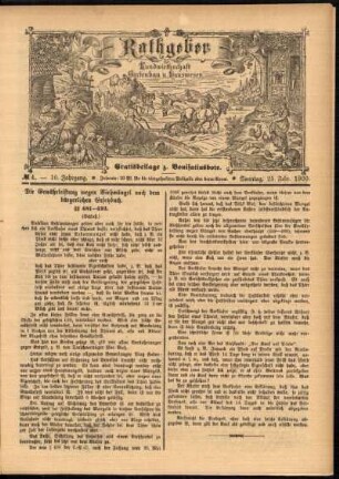 Ausgabe vom Sonntag, den 25. Februar 1900.