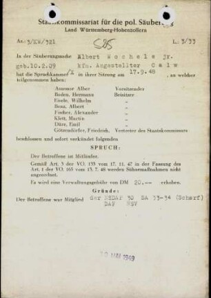 Wochele jr., ALbert