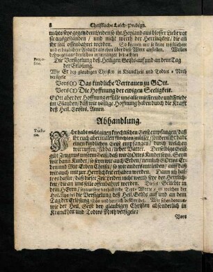 8-26, Abhandlung
