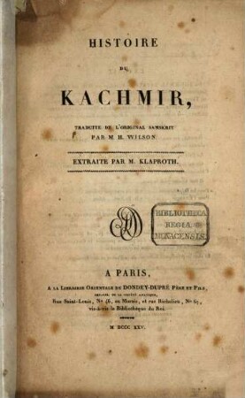 Histoire du Kachmir