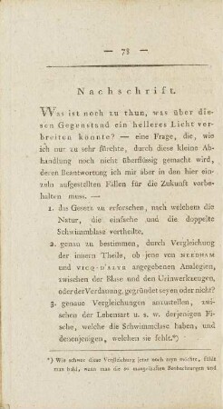 Nachschrift