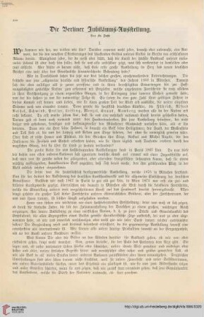 Die Berliner Jubiläums-Ausstellung, [1]