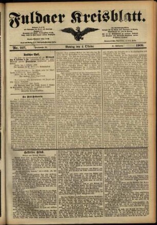 Ausgabe vom Montag, den 04. Oktober 1909.