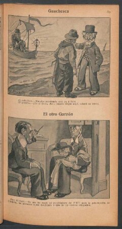 Gauchesca [y] El otro Garzón - [Caricaturas]