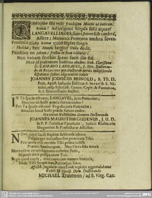 Quid bifidus sibi vult frondosam Montis ad umbram Ramus