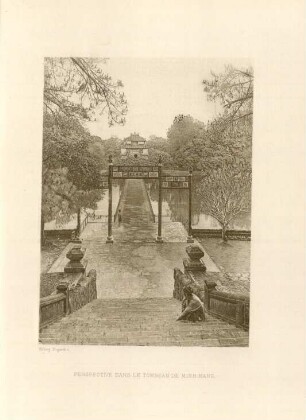Perspective dans le tombeau de Minh-Mang