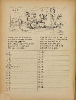 Deutscher Kinder-Kalender auf das Jahr ... : Eine Festgabe f. Knaben u. Mädchen jeden Alters. [Sp. m. d. Tit.:] Auerbach's deutscher Kinder-Kalender, 4