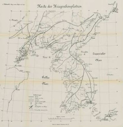 Karte II. Karte des Kriegsschauplatzes