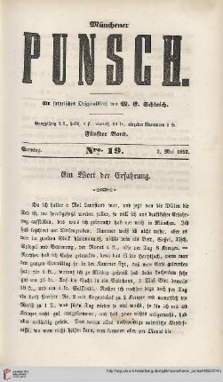 Nro. 19 (2. Mai 1852)