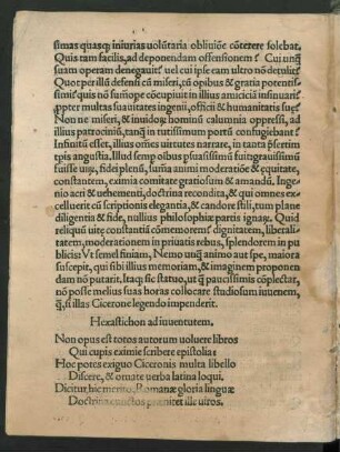 Hexastichon ad iuventutem.