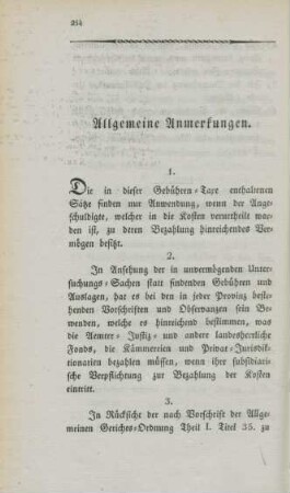 Allgemeine Anmerkungen.
