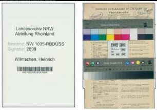 Entnazifizierung Heinrich Wilmschen , geb. 30.01.1908 (Hauer)