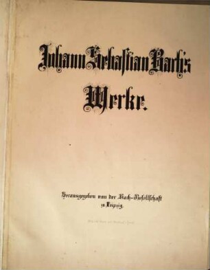Johann Sebastian Bach's Werke, 8. Messen : F-Dur, A-Dur, g-Moll, G-Dur