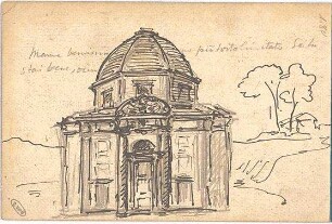 Hildebrand, Adolf von; München; Figürliches, verschiedene Zeichnungen - Gebäude (Ansicht); Illustrationen (Ansichten)