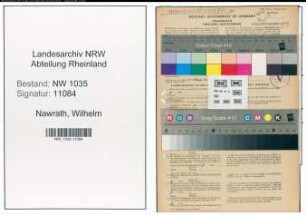 Entnazifizierung Wilhelm Nawrath , geb. 01.08.1886 (Ingenieur)