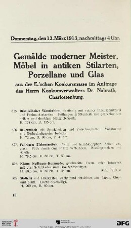 Donnerstag, nachmittags 4 Uhr (Nr. 825-968)