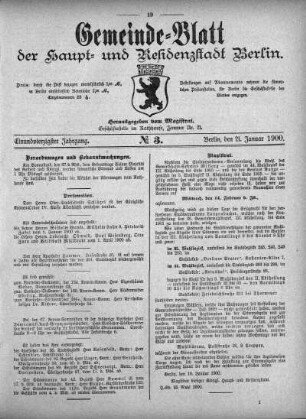 1900,3: No. 3, 21. Januar 1900