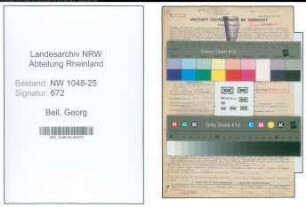 Entnazifizierung Georg Beil , geb. 26.07.1899 (Zimmermann)