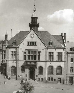 Adorf. Wohnhaus, Ernst-Thälmann-Platz 5. Straßenansicht