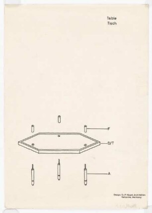 Wanderausstellung Deutsches Kunsthandwerk und Industrial Design: Tisch