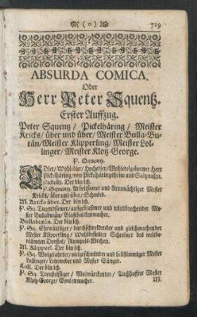 Erster - Der Dritte Auffzug.