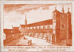 Prospect des Dohms gegen Norden in Constanz - Vue de l'Eglise Cathedrale à Constance vers le Nord