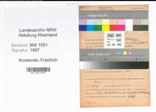 Entnazifizierung Friedrich Kockerols , geb. 27.06.1904 (Polizist)