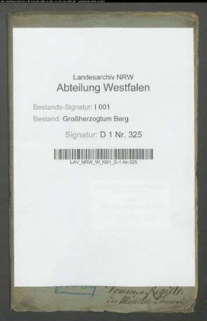 Domänenkassenextrakte des Amts Sassenberg