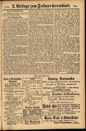 Dritte Ausgabe vom Samstag, den 31. März 1894.