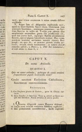107-126, Caput X. De nono Articulo.