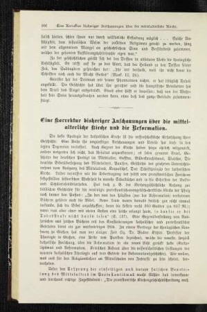 ¬Eine¬ Korrektur bisheriger Anschauungen über die mittelalterliche Kirche und die Reformation