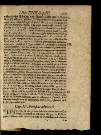 Cap. IV. Potestas advocati