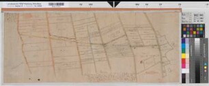 Holsen (Bünde) - Ahle (Bünde) Weg des Kolonen Ploghaus durch die geteilte Holsener Heide 1792 o.M. 32 x 79 kol. Zeichnung J. C. Schlömann Spez.Verz. Markenkarten IX Nr. 21