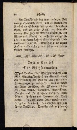 20-38, 3. Kap. Der Büchsenmacher. - 4. Kap. Der Büchsenschäfter.