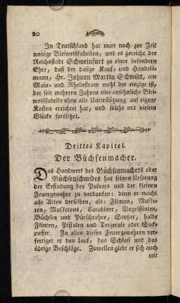 20-38, 3. Kap. Der Büchsenmacher. - 4. Kap. Der Büchsenschäfter.